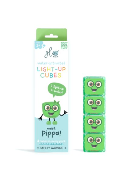 Lot de 4 cubes lumineux Pippa - Vert