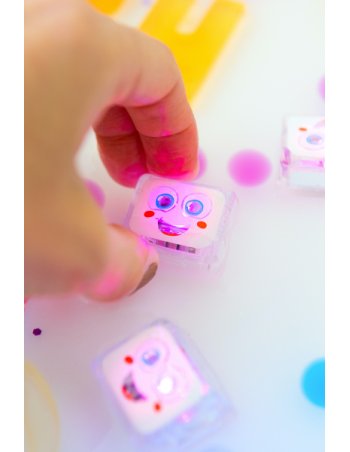 Lot de 4 cubes lumineux Party - Blanc glo pals 2