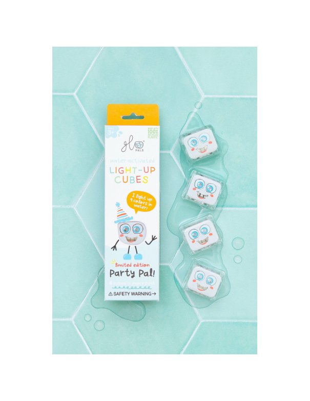 Lot de 4 cubes lumineux Party - Blanc Lot de 4 cubes lumineux Party - Blanc