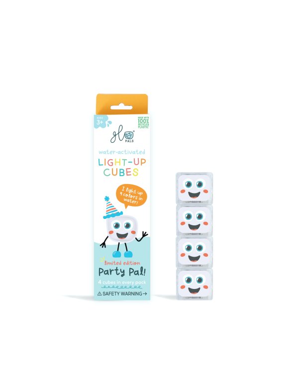 Lot de 4 cubes lumineux Party - Blanc