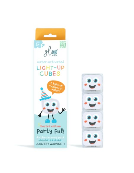 Lot de 4 cubes lumineux Party - Blanc glo pals Lot de 4 cubes lumineux Party - Blanc glo pals