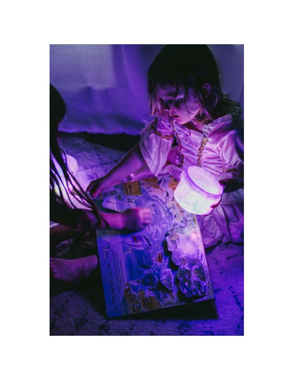 Lot de 4 cubes lumineux Lumi - Violet