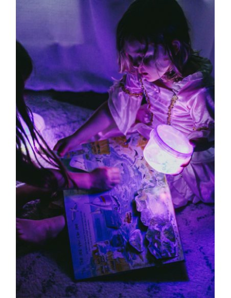 Lot de 4 cubes lumineux Lumi - Violet