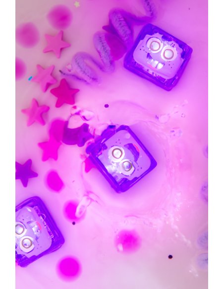 Lot de 4 cubes lumineux Lumi - Violet