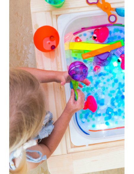 Lot de 4 cubes lumineux Blair - Bleu