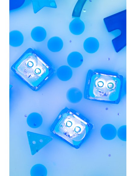 Lot de 4 cubes lumineux Blair - Bleu