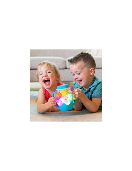 Bocal Jar sensoriel Glo Pals - Bleu