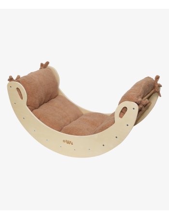 Matelas Bouclé Nougat pour Arche d’Escalade Montessori