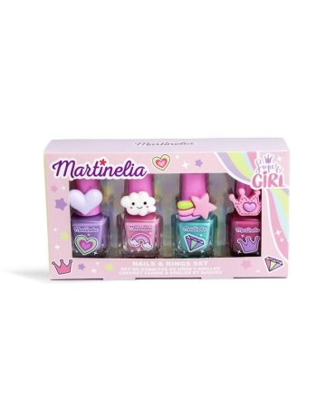 Coffret 4 vernis à ongles & bagues - MARTINELIA