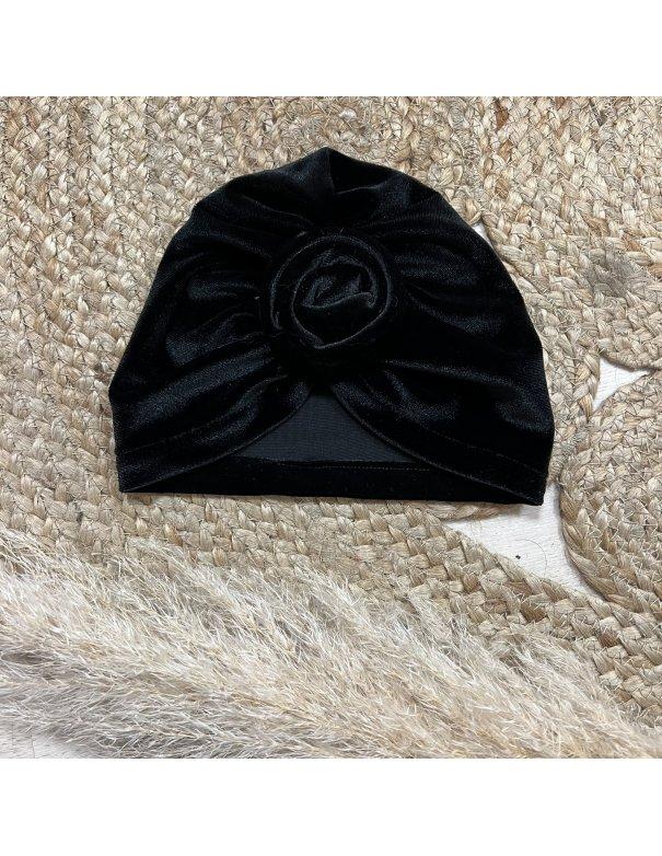 Bonnet turban en velours