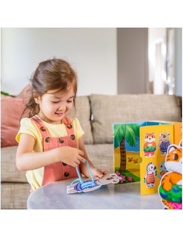 Cartes à lacer - fête à la plage