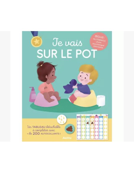 Je vais sur le pot - aprentissage de la propreté - gommettes