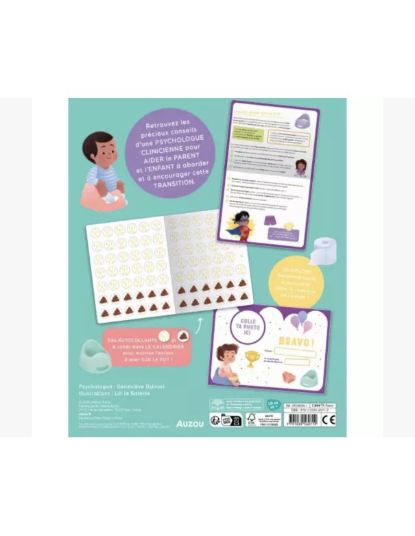 Je vais sur le pot - aprentissage de la propreté - gommettes