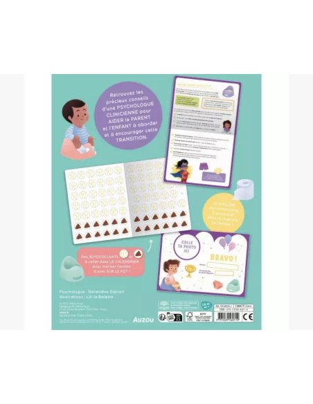 Je vais sur le pot - aprentissage de la propreté - gommettes