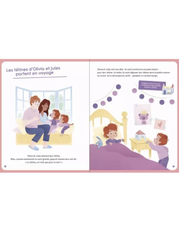 J'arrête la tétine - livre stickers