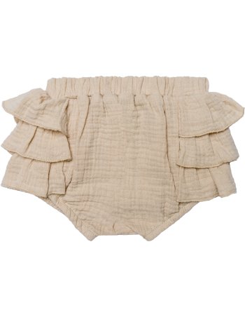 Bloomer à volants en gaze de coton - biscuit 6 mois dernière