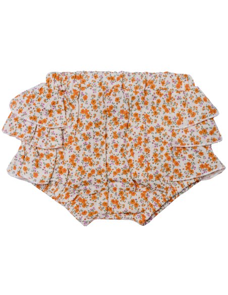 Bloomer à volants liberty orange - biscuit 18 mois dernière