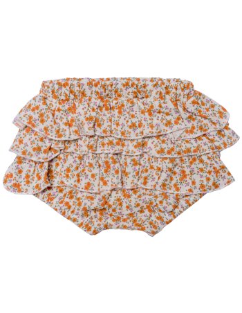Bloomer à volants liberty orange - biscuit 2