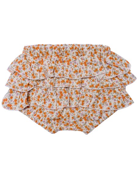 Bloomer à volants liberty orange - biscuit 18 mois dernière