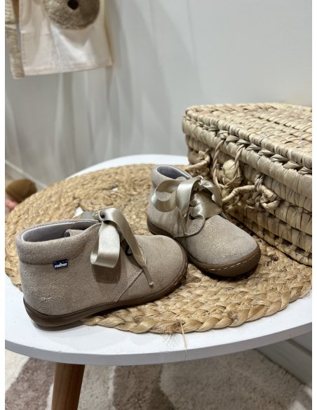 Chaussures Premiers pas - Rebecca vison Puntini