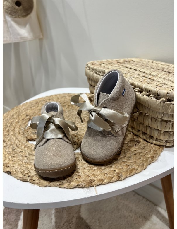 Chaussures Premiers pas - Rebecca vison Puntini