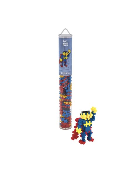 Tube de construction Plus-Plus - SUPERHEROS - 3ans+