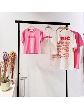 T-shirt col rond ICONIC -...