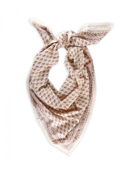 Petit foulard Indien - Aarti vanille bindi atelier