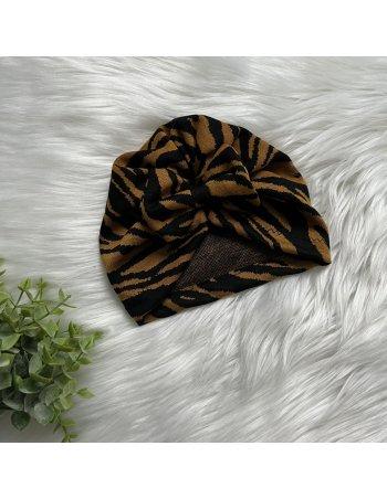 Turban zébré ocre