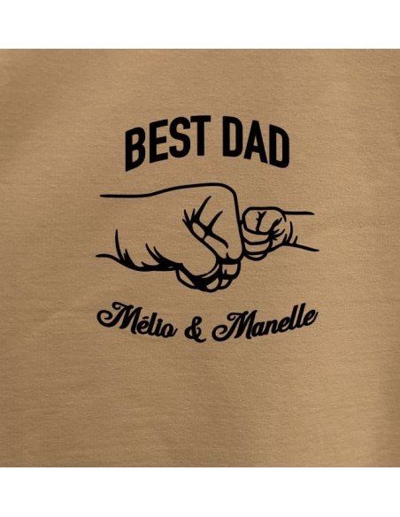 T-shirt BEST DAD - fête des pères (6 coloris aux choix)