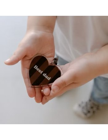 Porte-Clés BEST DAD rayé...