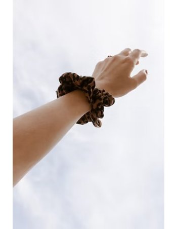 Chouchou Gaze léopard Marron 2