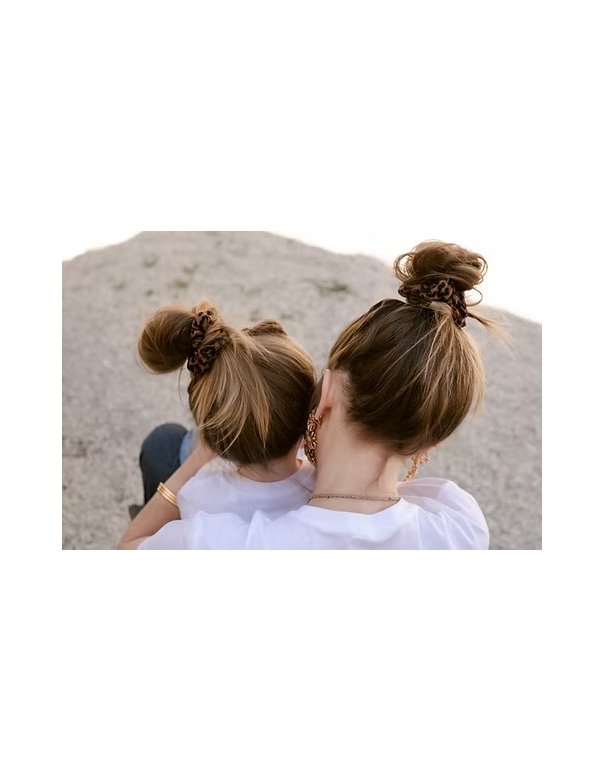 Chouchou Gaze léopard Marron Chouchou Gaze léopard Marron