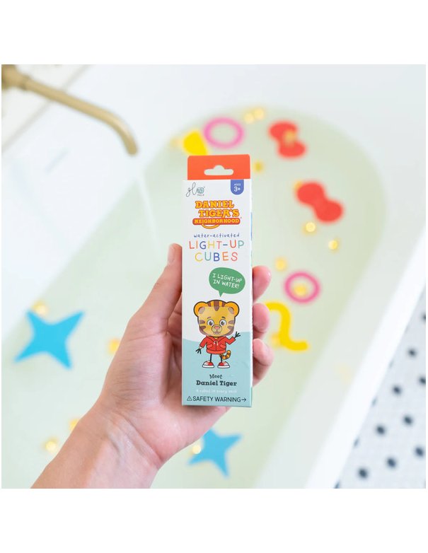 Lot de 4 cubes lumineux Tiger - marron