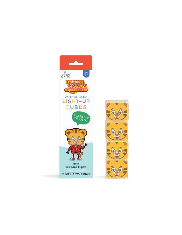 Lot de 4 cubes lumineux Tiger - marron glo pals
