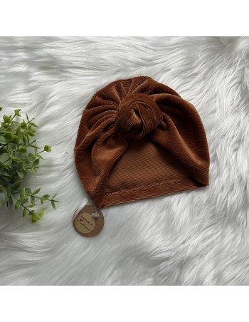Turban noeud en velours doux 2