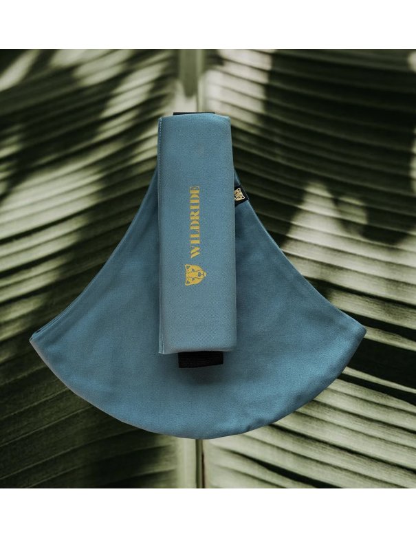 Porte bébé Wildride - bleu océan
