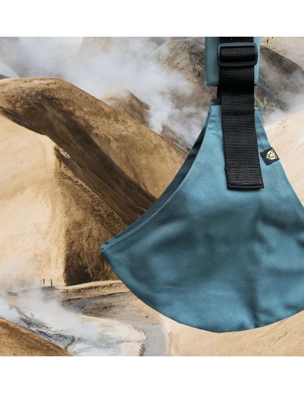 Porte bébé Wildride - bleu océan