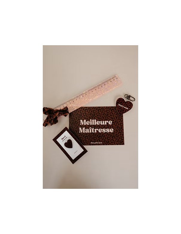 Carte A6 MEILLEURE MAITRESSE Léopard...