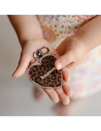 Porte-Clés NOUNOU léopard marron