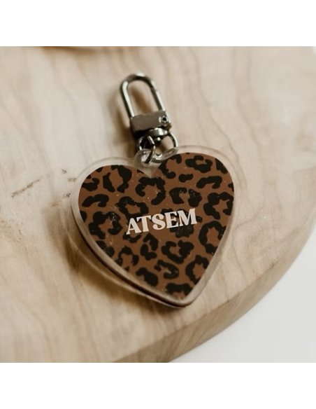 Porte-Clés ATSEM léopard marron