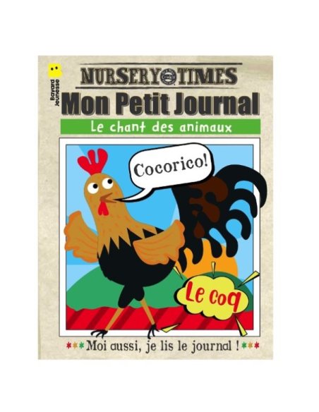 Journal bébé tissu Crinkly - Les cris des animaux (dès 3 mois)