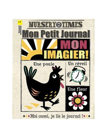Journal bébé tissu Crinkly - Imagier noir et blanc (dès 3 mois)