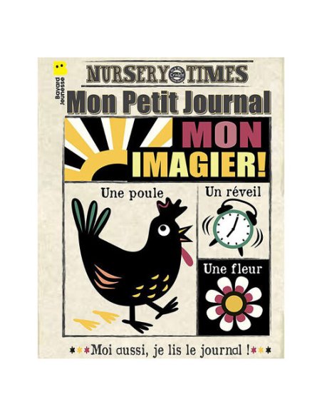Journal bébé tissu Crinkly - Imagier noir et blanc (dès 3 mois)