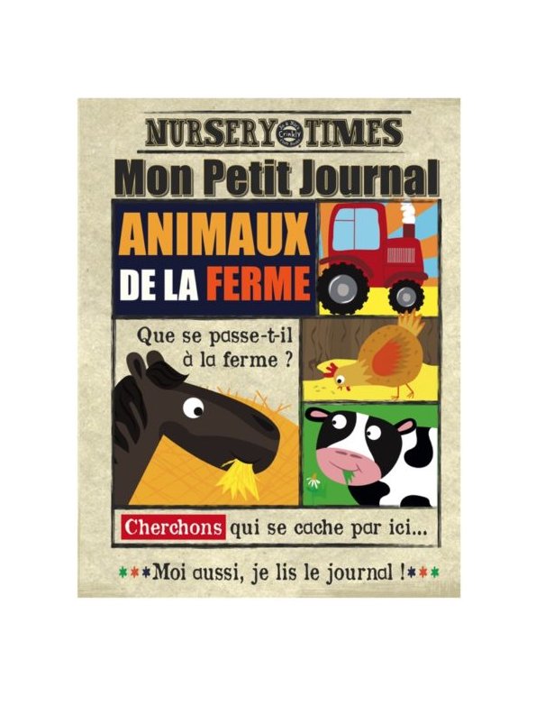Journal bébé tissu Crinkly - La ferme (dès 3 mois)