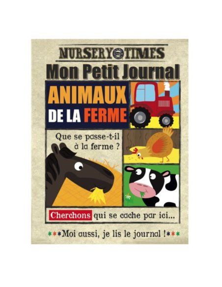 Journal bébé tissu Crinkly - La ferme (dès 3 mois)