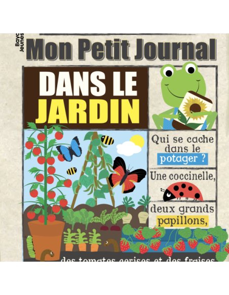 Journal bébé tissu Crinkly - Dans le jardin (dès 3 mois)