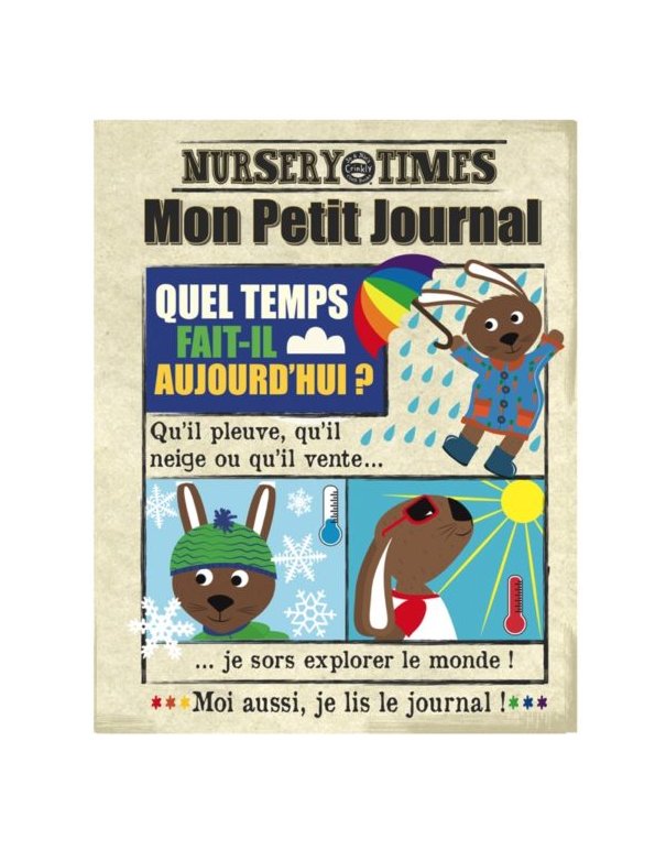Journal bébé tissu Crinkly - La météo (dès 3 mois)