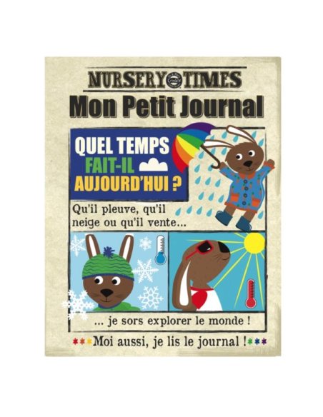 Journal bébé tissu Crinkly - La météo (dès 3 mois)