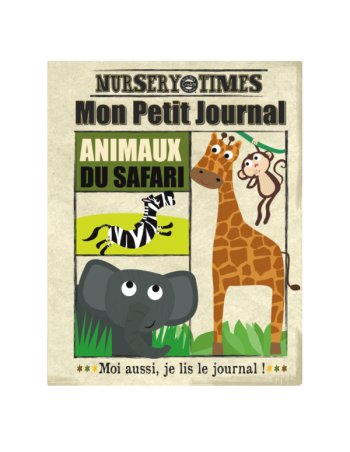 Journal bébé tissu Crinkly - Le Safari (dès 3 mois)
